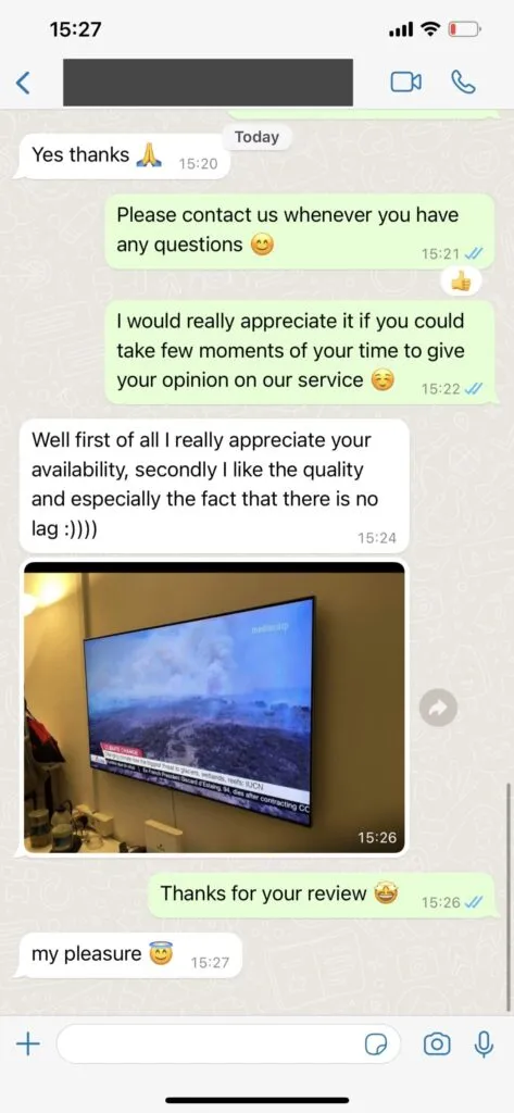 WhatsApp Support Chat Screenshot 2 tivorotv